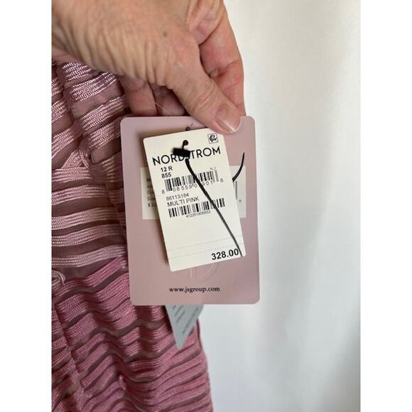 JS Collections Ombre Soutache Short Sleeve Cocktail Dress sz 12 MSRP $238 - Picture 5 of 8